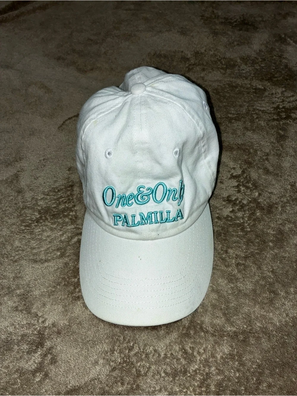 One & Only Palmilla White Embroidered Baseball Cap